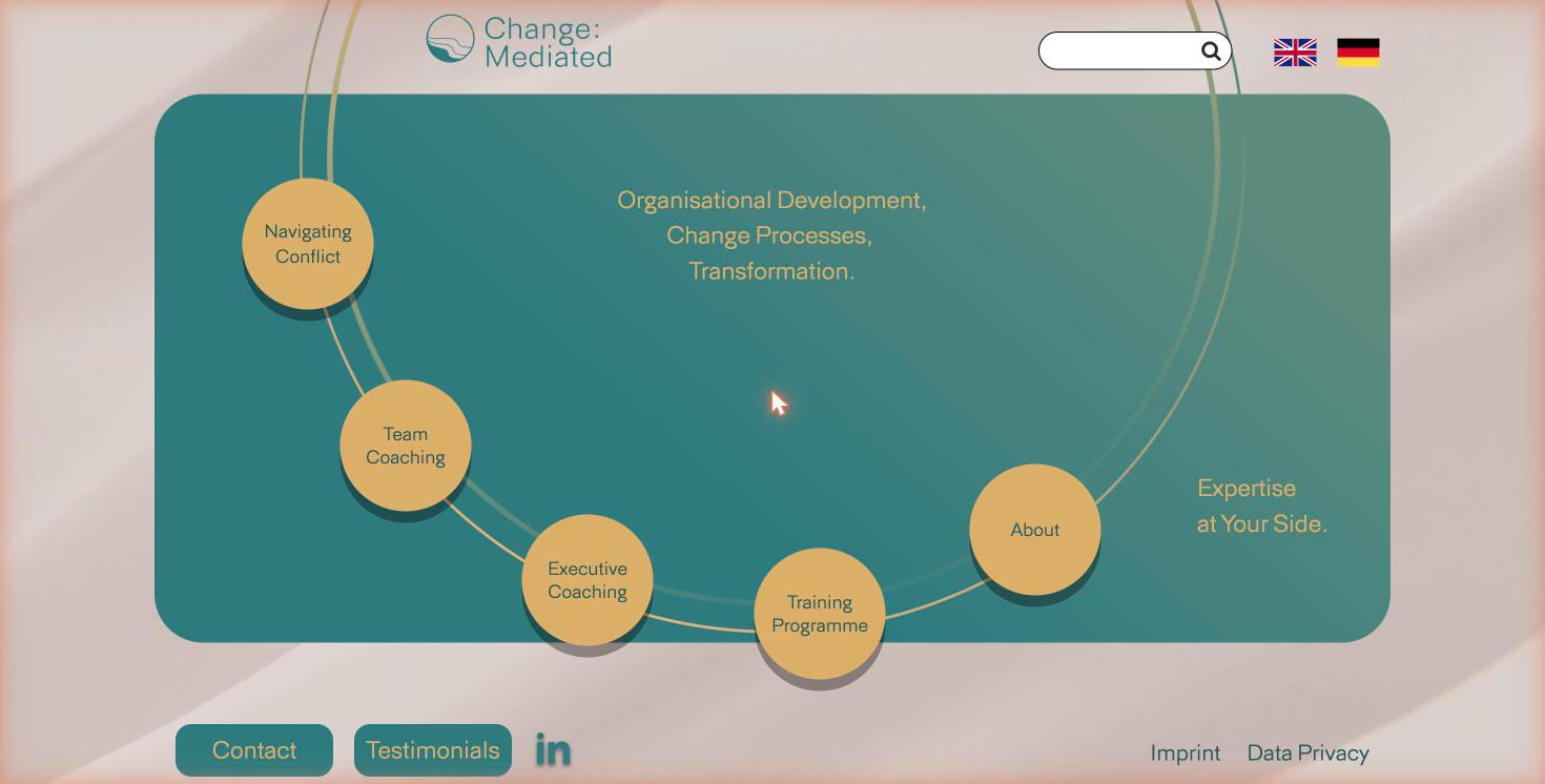 Website von Change Mediated