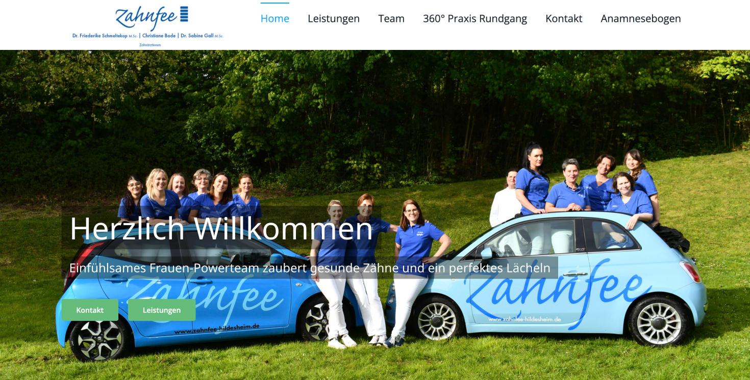 Website von Zahnfee Hildesheim