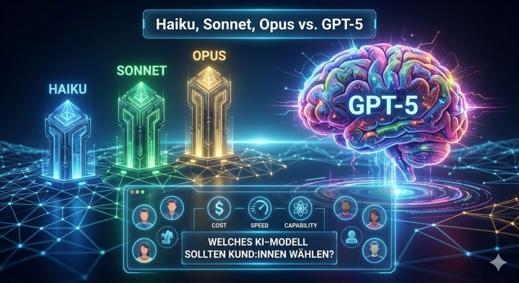 Haiku, Sonnet, Opus vs. GPT‑5: Welches KI‑Modell sollten Kund:innen w&auml;hlen?
